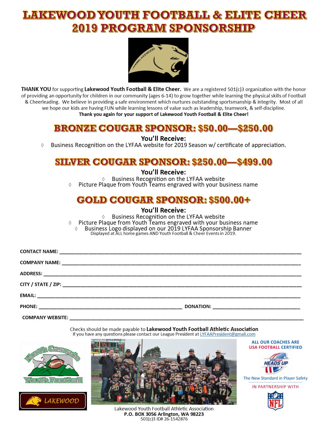 Updated sponsor letter 2019 Updated sponsor letter 2019